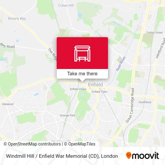 Windmill Hill / Enfield War Memorial (CD) map