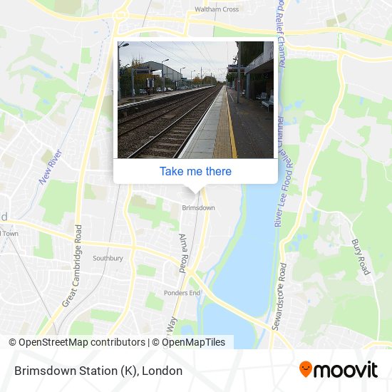 Brimsdown Station (K) map