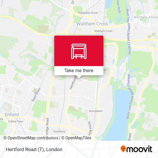 Hertford Road (T) map