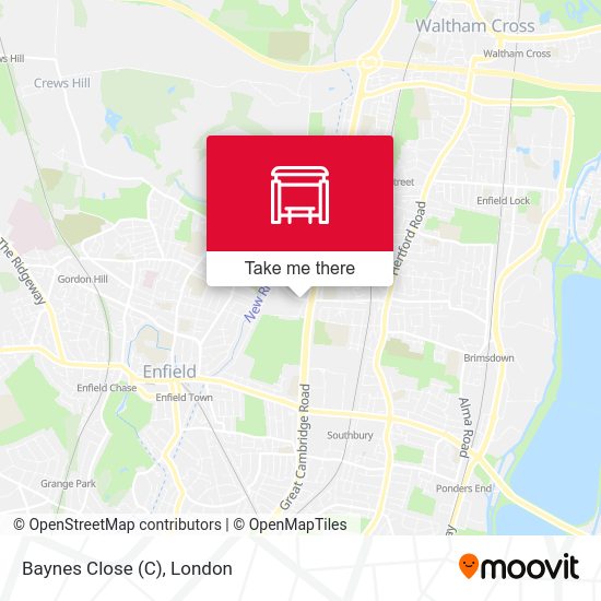 Baynes Close map