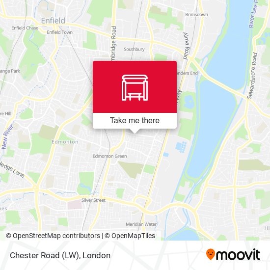 Chester Road (LW) map