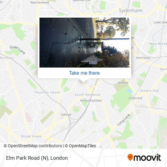 Elm Park Road (N) map