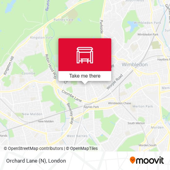Orchard Lane (N) map