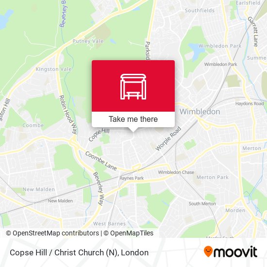 Copse Hill / Christ Church (N) map