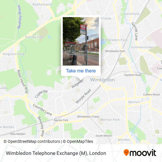 Wimbledon Telephone Exchange (M) map