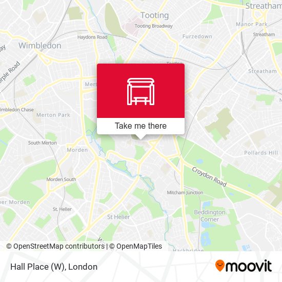 Hall Place (W) map