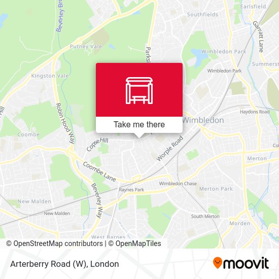 Arterberry Road (W) map