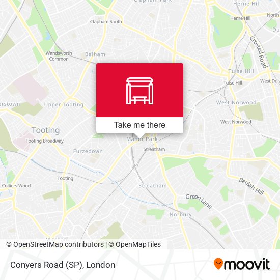 Conyers Road (SP) map