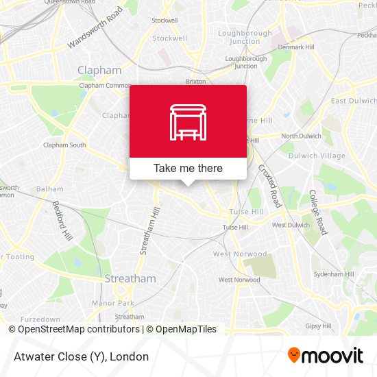 Atwater Close (Y) map