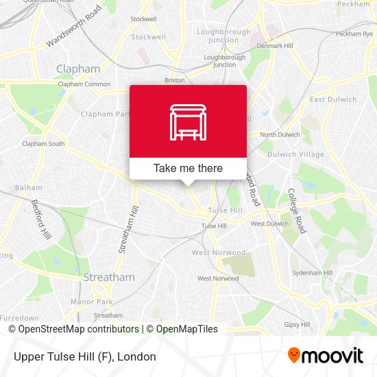 Upper Tulse Hill (F) map