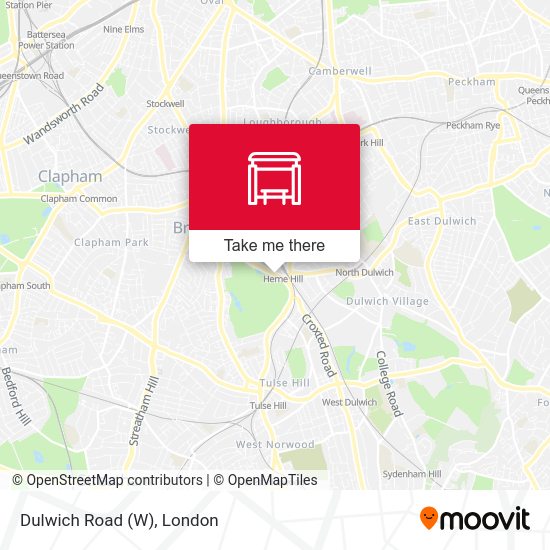 Dulwich Road (W) map