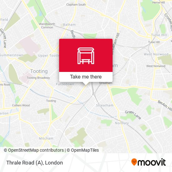 Thrale Road (A) map