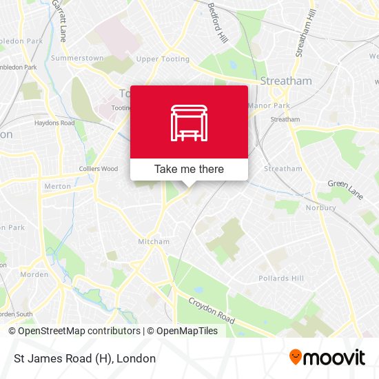 St James Road (H) map