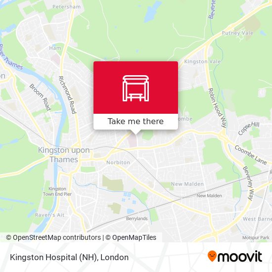Kingston Hospital (NH) map