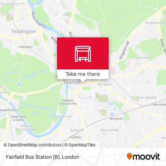 Fairfield Bus Station map