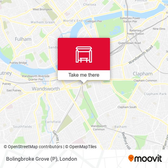 Bolingbroke Grove (P) map