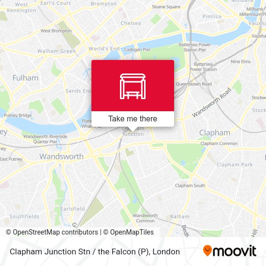 Clapham Junction Stn  / the Falcon (P) map