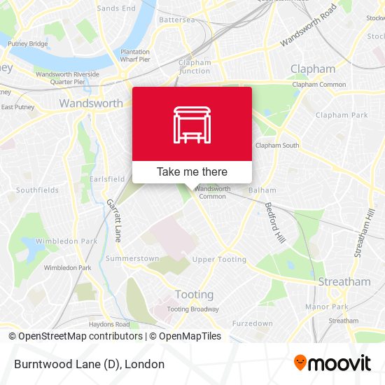 Burntwood Lane (D) map