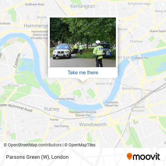 Parsons Green (W) map