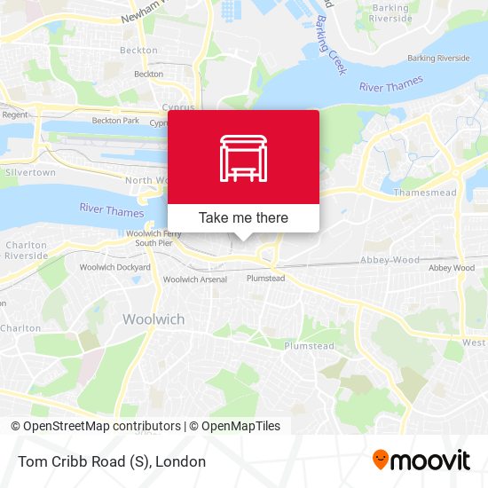 Tom Cribb Road (S) map