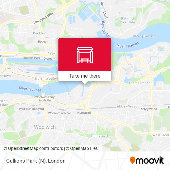 Gallions Park (N) map