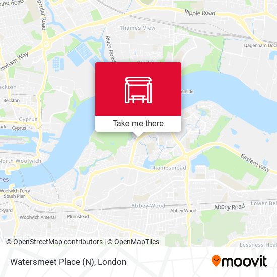 Watersmeet Place (N) map