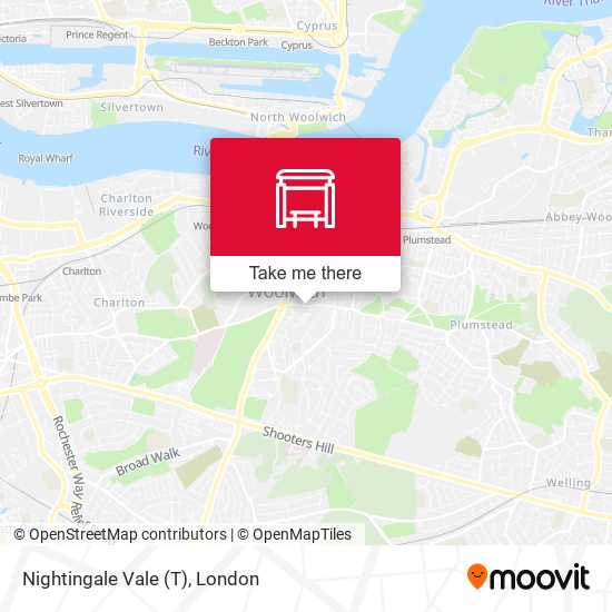 Nightingale Vale (T) map