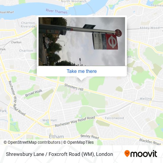 Shrewsbury Lane / Foxcroft Road (WM) map