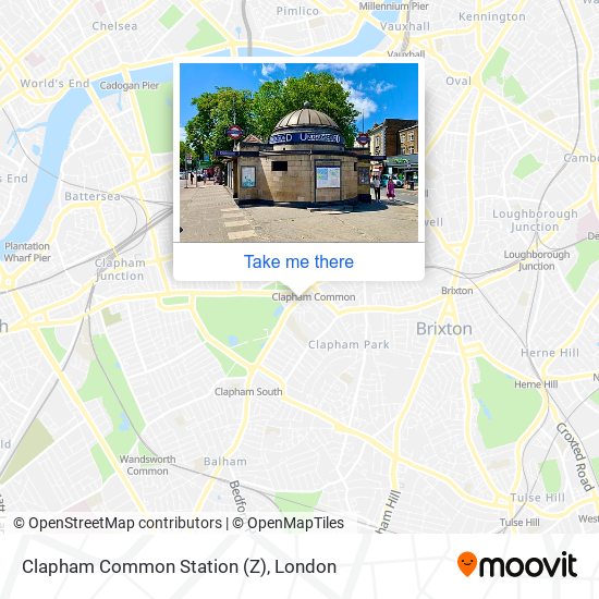 Clapham Common Station (Z) map