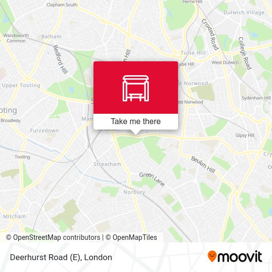 Deerhurst Road (E) map