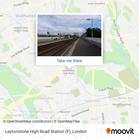 Leytonstone High Road Station (F) map