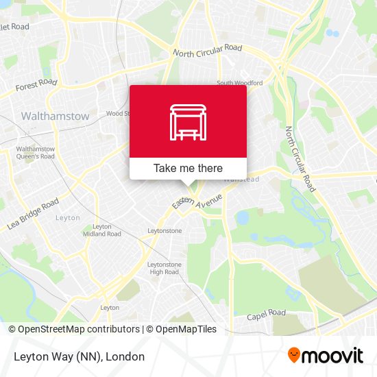 Leyton Way (NN) map