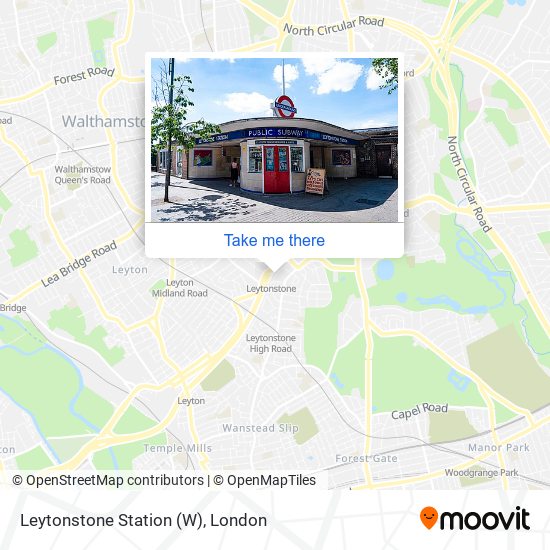 Leytonstone Station (W) map