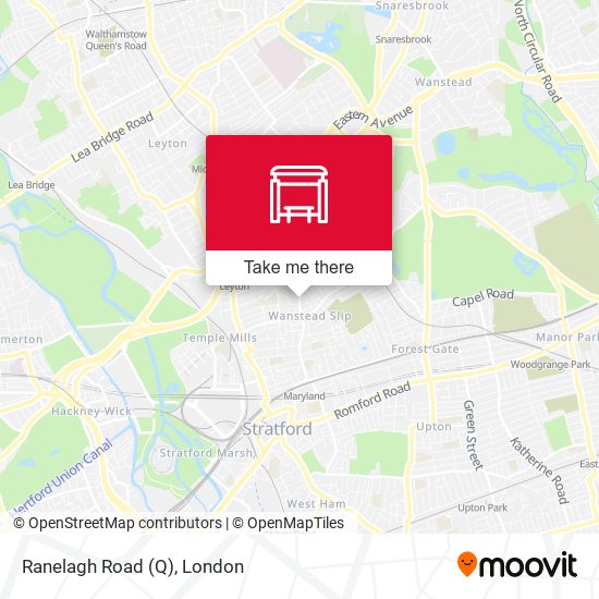 Ranelagh Road (Q) map