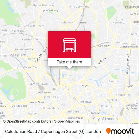 Caledonian Road / Copenhagen Street (Q) map