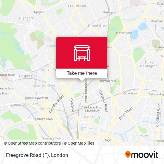 Freegrove Road map