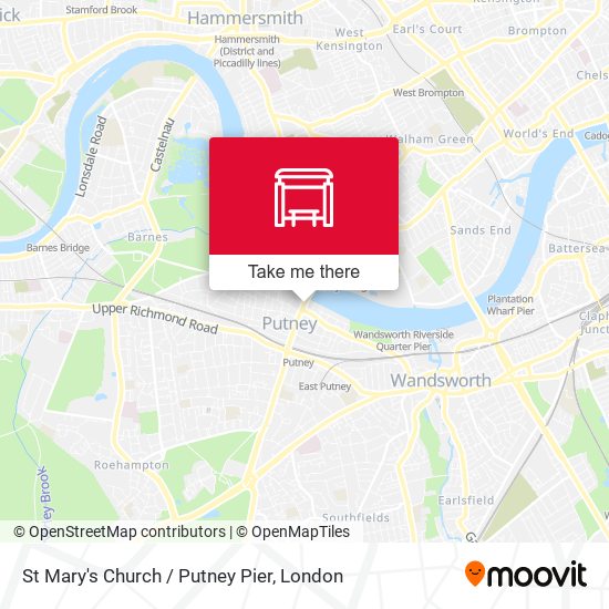 St Mary's Church / Putney Pier map