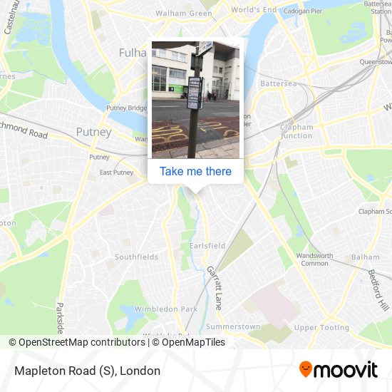 Mapleton Road (S) map
