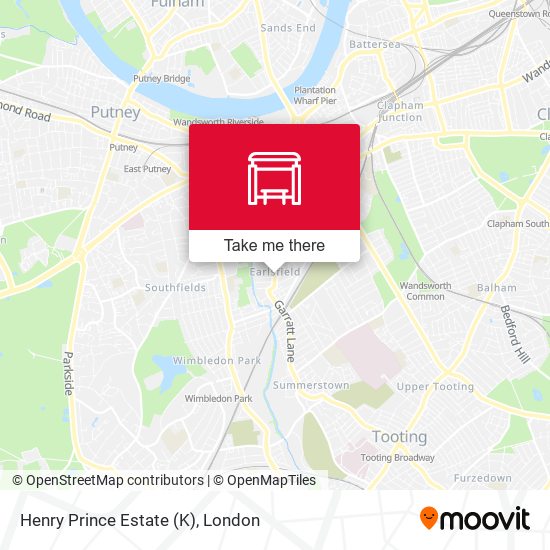 Henry Prince Estate (K) map