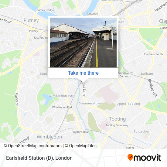 Earlsfield Station (D) map