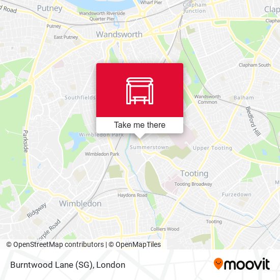 Burntwood Lane (SG) map
