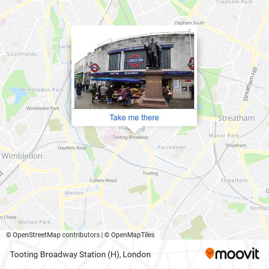 Tooting Broadway Station (H) map