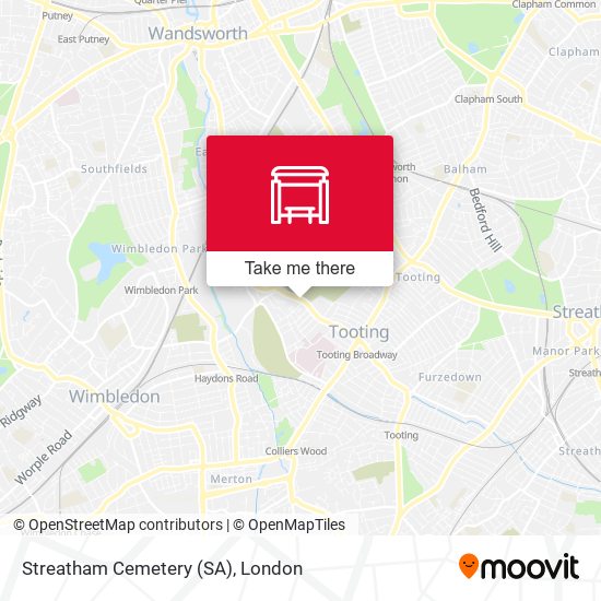 Streatham Cemetery (SA) map
