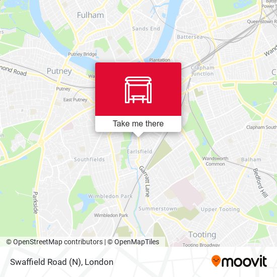 Swaffield Road (N) map