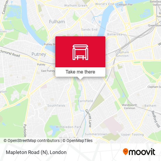 Mapleton Road (N) map