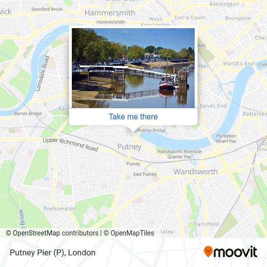 Putney Pier map