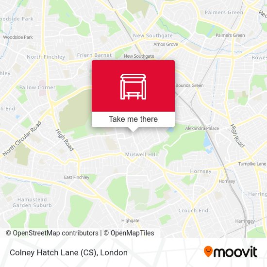 Colney Hatch Lane (CS) map
