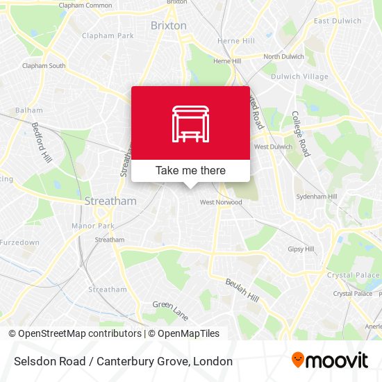 Selsdon Road / Canterbury Grove map
