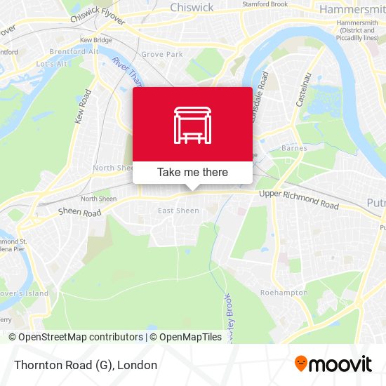 Thornton Road (G) map