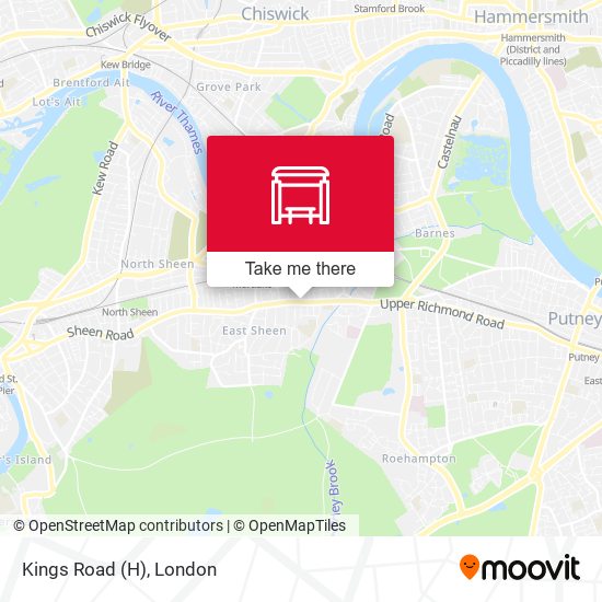 Kings Road (H) map